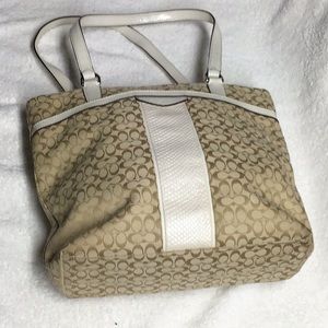 Coach Signature Jacquard purse